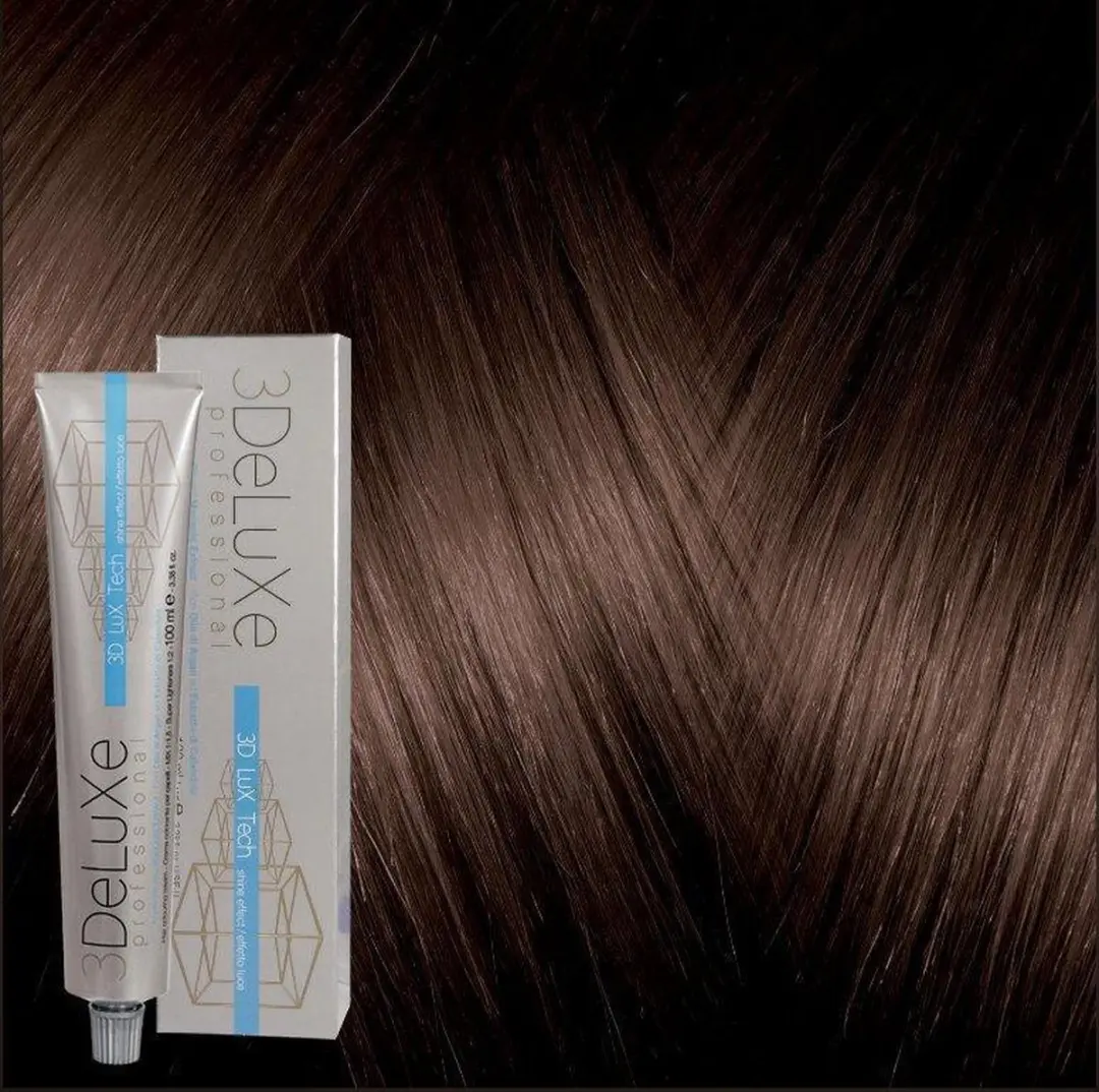3Deluxe Haarverf Cream 100ml - Diep Donker Bruin