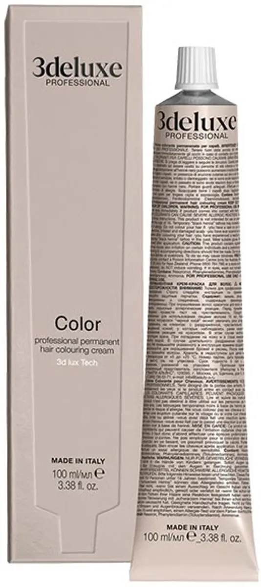 3Deluxe Haarverf Cream 100ml - Diep Donker Bruin