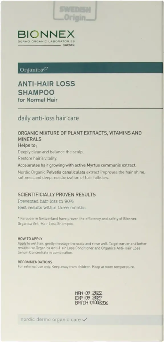 Bionnex Organica Anti-Haaruitval Shampoo 300ml