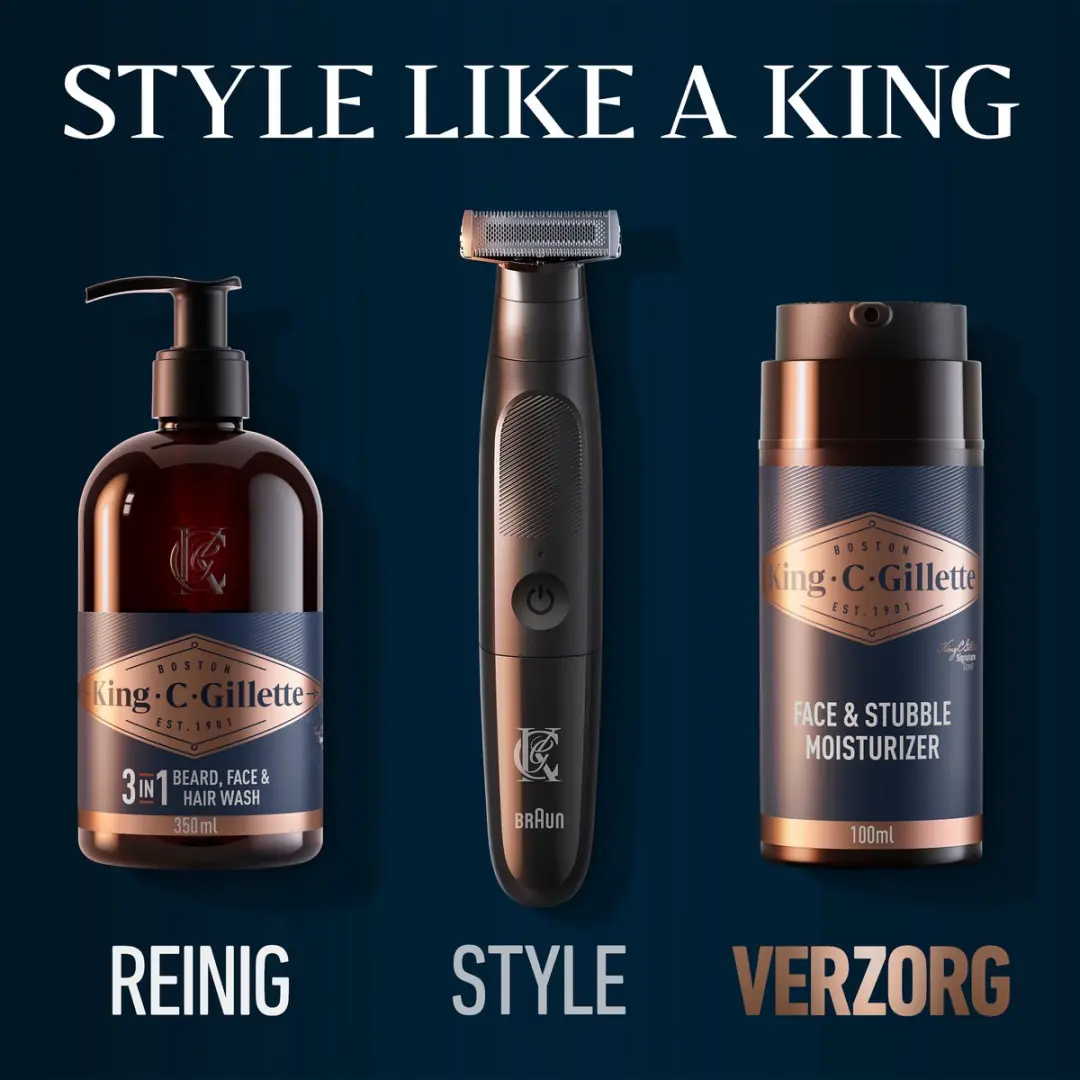King C. Gillette Gezicht & Stoppelbaard Moisturizer 100ml - afbeelding 6 van 6