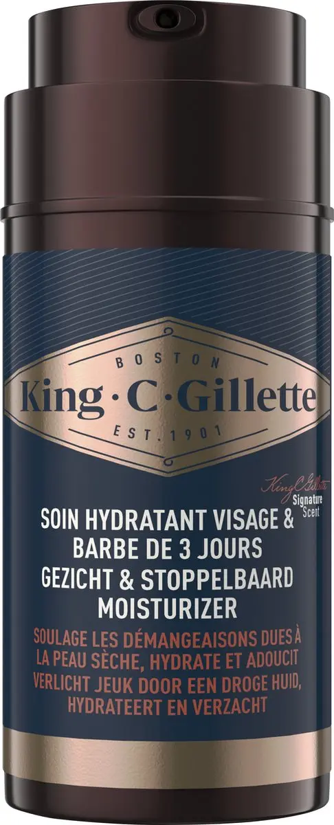 King C. Gillette Gezicht & Stoppelbaard Moisturizer 100ml