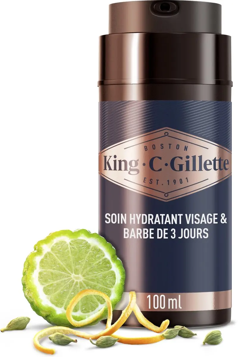 King C. Gillette Gezicht & Stoppelbaard Moisturizer 100ml