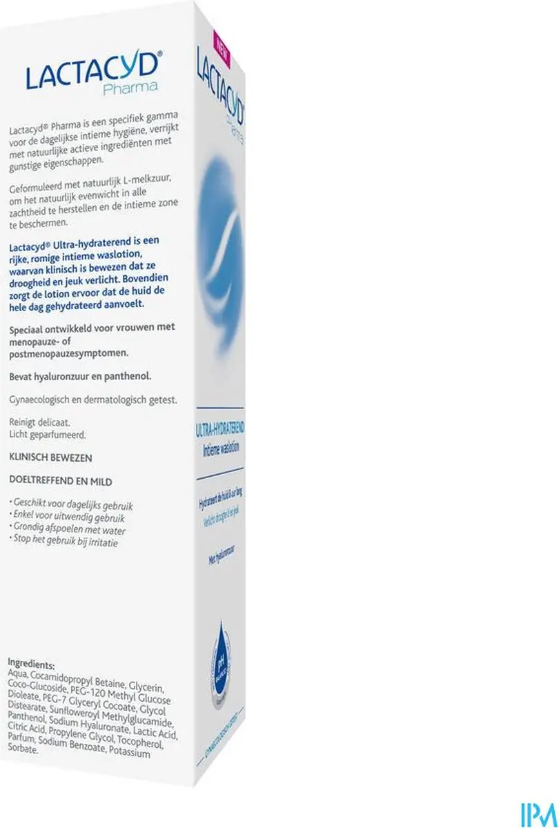 Lactacyd Pharma Hydraterend Intieme Wasemulsie 250ml