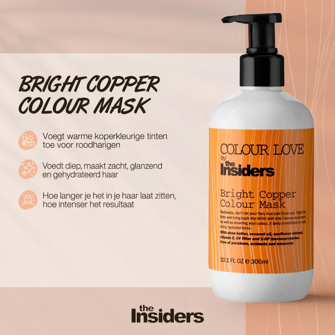 The Insiders Bright Copper Kleurmasker 300ml