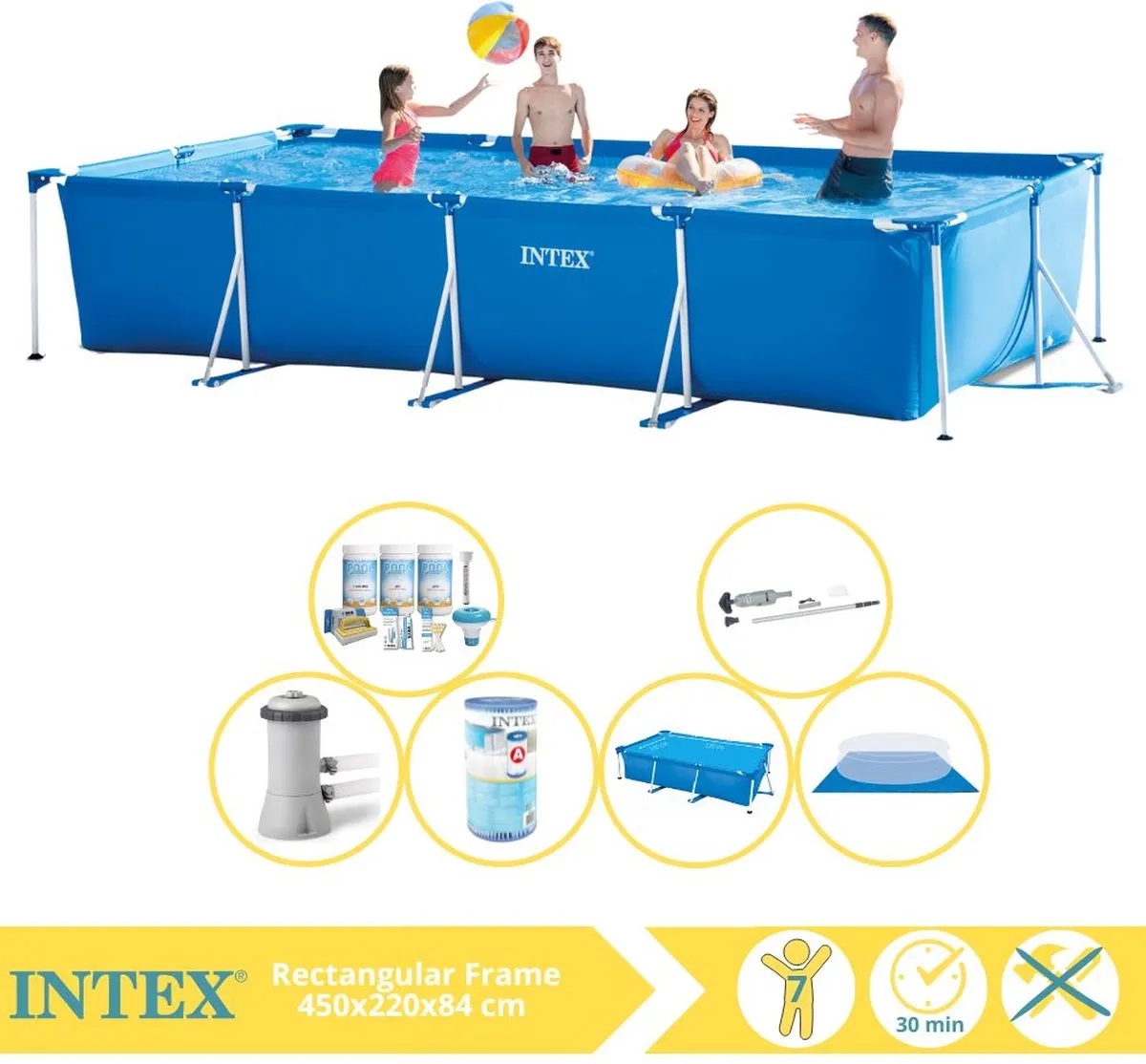 Intex 28273NP Opzetzwembad 450x220x84cm