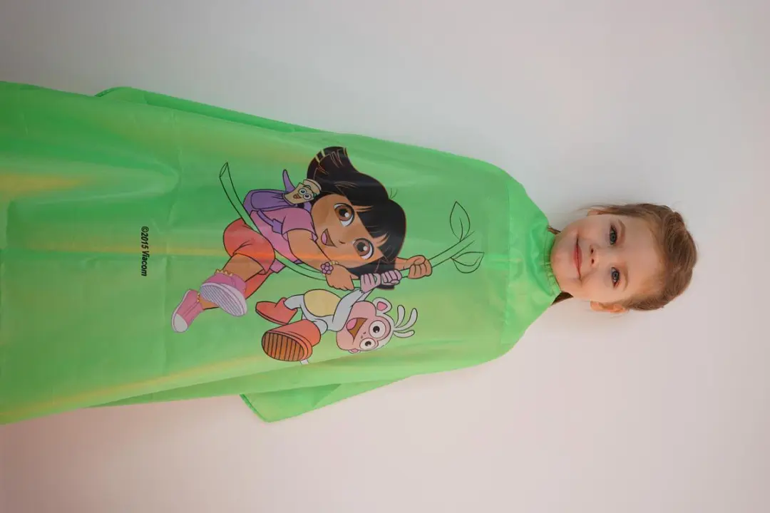 Nebur Kinderkapmantel Dora Groen - Zwart