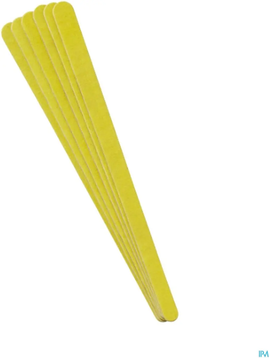 Vitry Nagelvijl Houten Set 17cm - 6 Stuks - Blauw/Geel