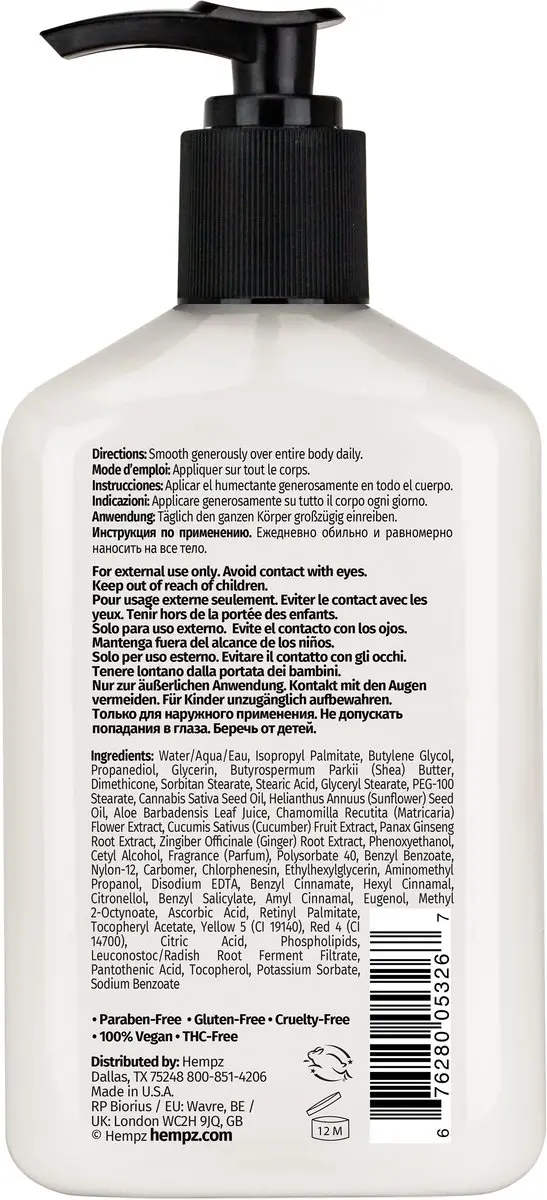 Hempz Original Herbal Body Moisturizer 250ml