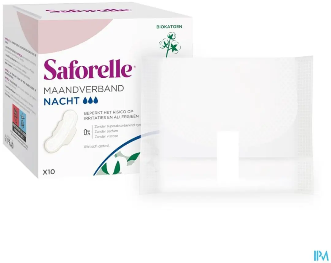 Saforelle Nacht Hygiënische Handdoeken - 10 Stuks