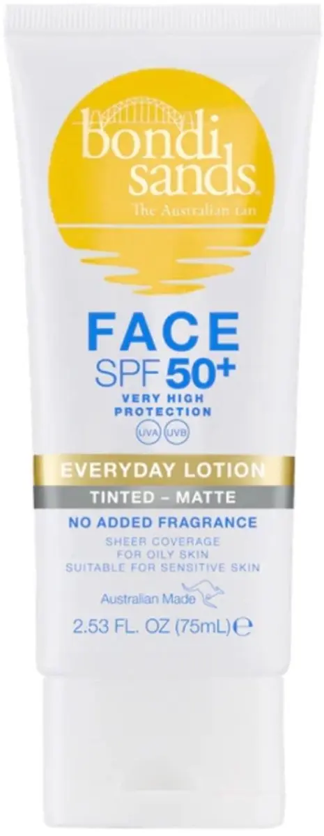 Bondi Sands Everyday Face Lotion Tinted Matte SPF50+ 75ml
