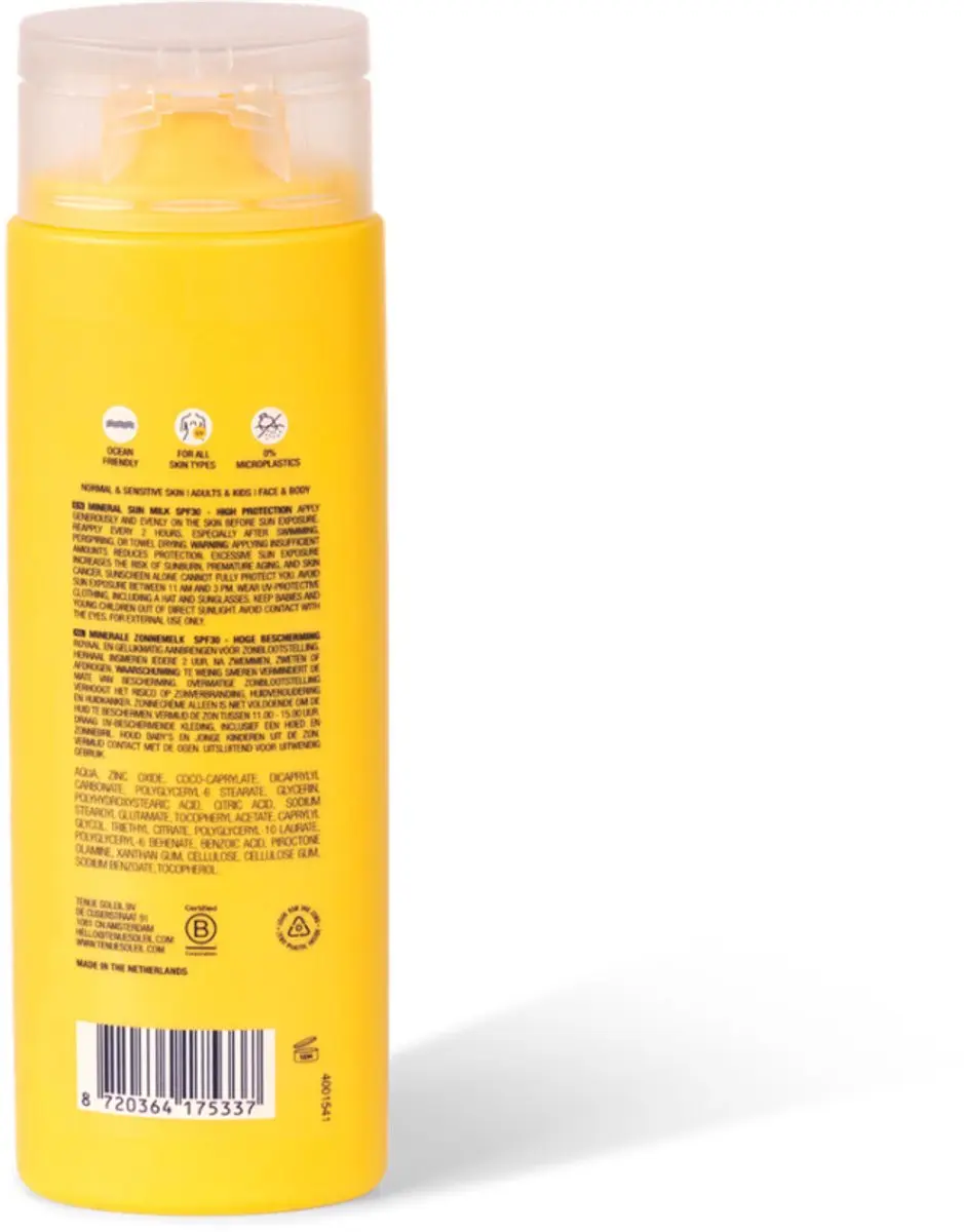 Tenue Soleil Minerale Zonnemelk SPF30 125ml