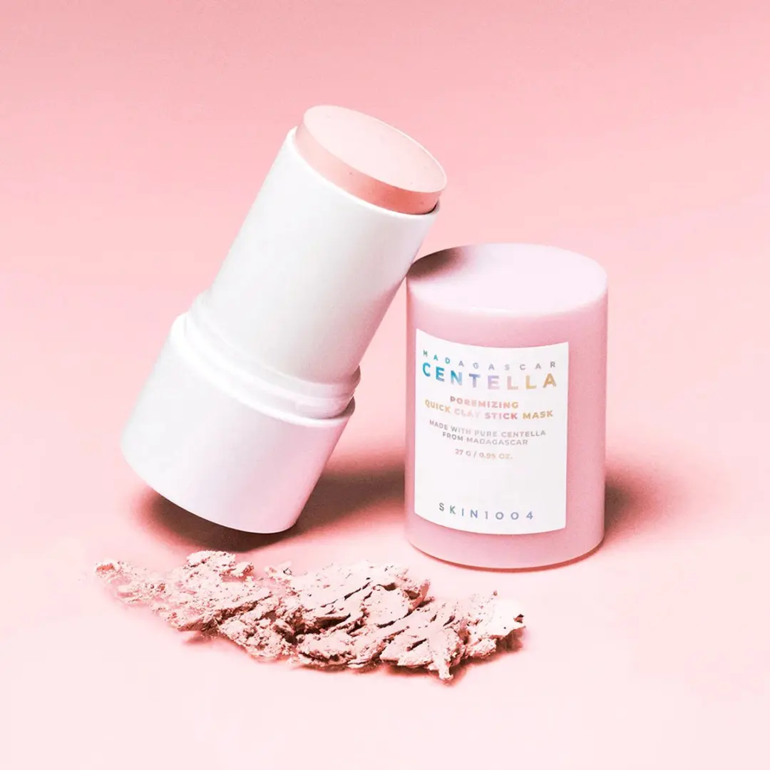 Skin1004 Madagascar Centella Poremizing Quick Clay Stick Mask 27g - Roze