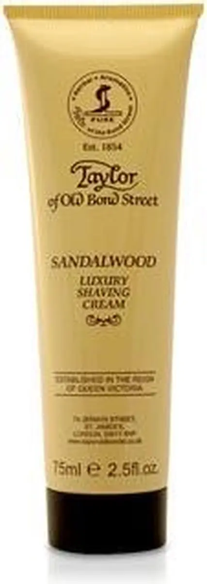 Taylor of Old Bond Street Scheercrème Sandelhout 75ml - afbeelding 6 van 6