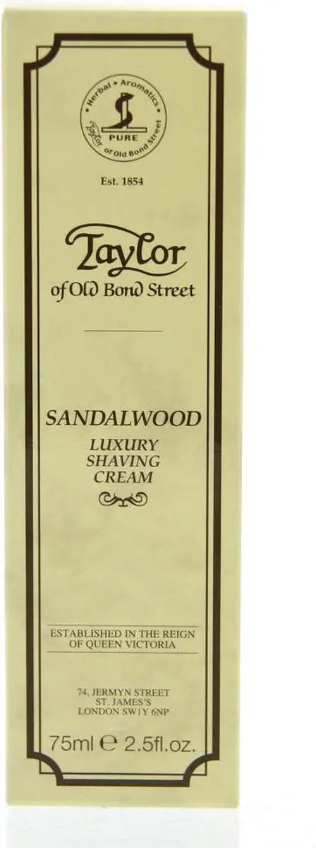 Taylor of Old Bond Street Scheercrème Sandelhout 75ml