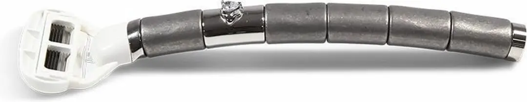 GLADDERR Rough Heart Scheermes - 5 Bladen - Wit/Zilver