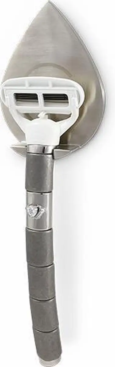GLADDERR Rough Heart Scheermes - 5 Bladen - Wit/Zilver