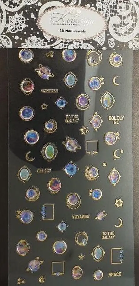 Korneliya 3D Nail Jewels XL02 Nagelstickers