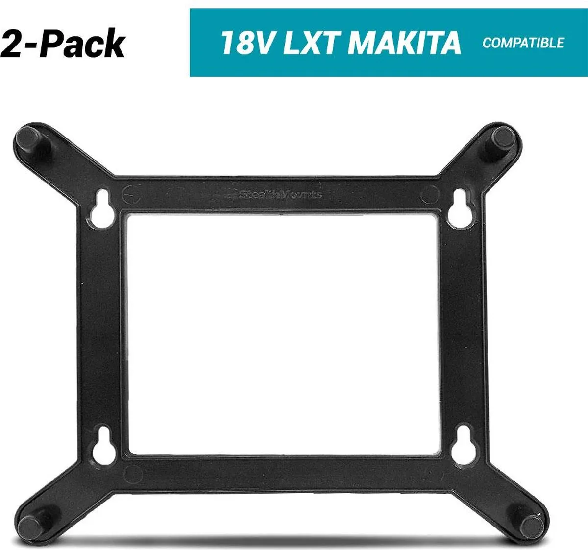 Makita Stealthmounts DC18RC Opladerhouder - 2 Stuks - Zwart