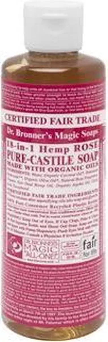 Dr. Bronner's Vloeibare Zeep Roos 240ml