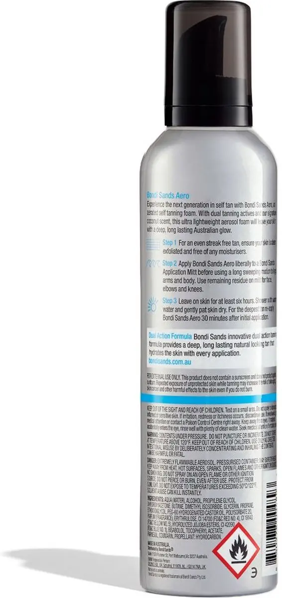 Bondi Sands Aero Dark Zelfbruinend Schuim 230ml - Lichaam - Medium