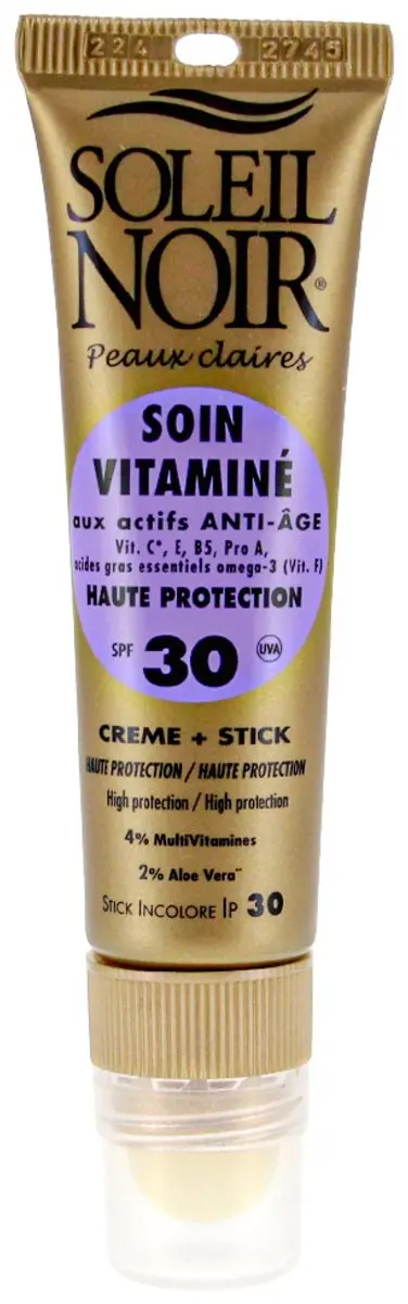 Soleil Noir Vitamine Crème SPF30 20ml + Stick 2g