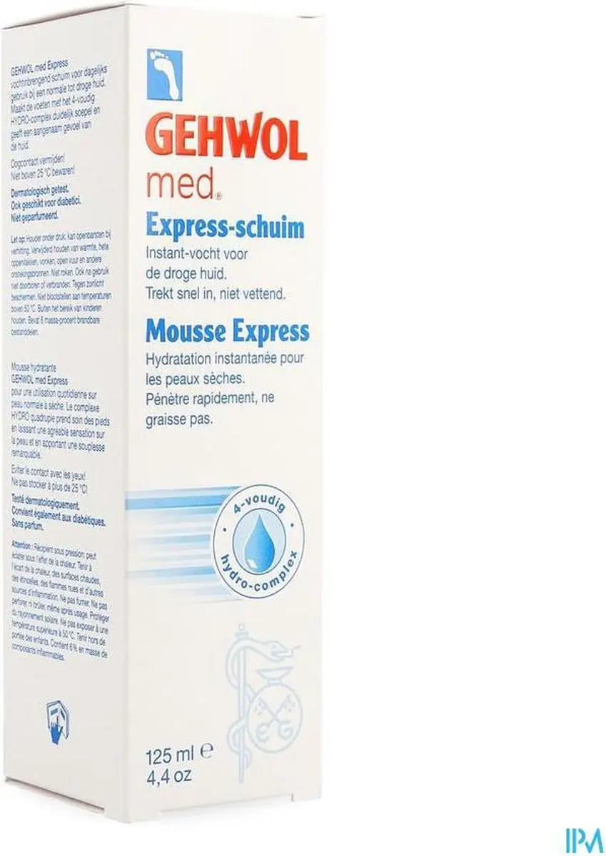 Gehwol Vochtinbrengend Schuim Droge Voeten 125ml