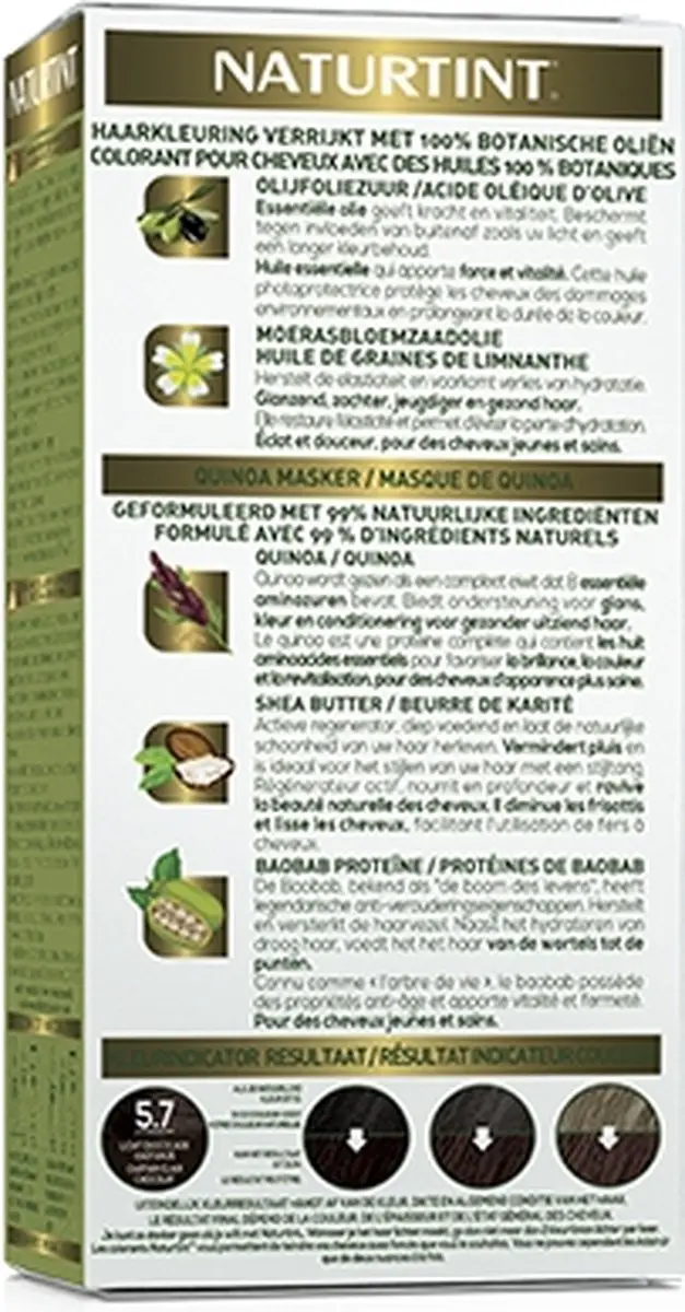 Naturtint Licht Chocolade Kastanje Haarkleur 170ml - Vegan