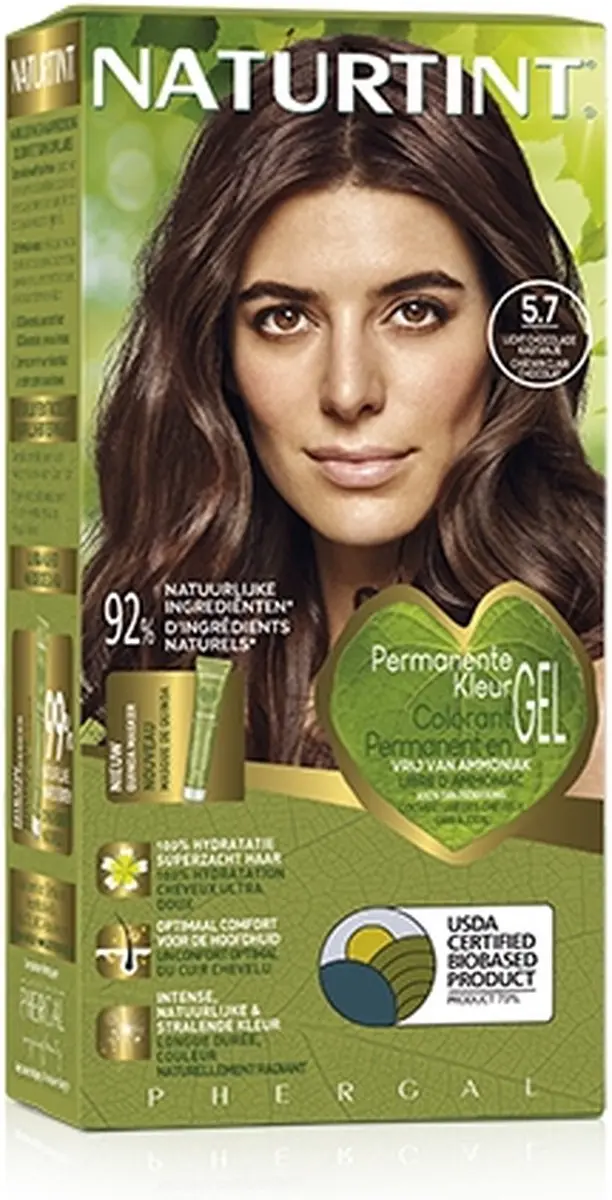 Naturtint Licht Chocolade Kastanje Haarkleur 170ml - Vegan