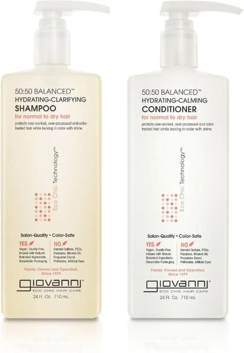 Giovanni Cosmetics 50:50 Balanced Hair Care Set Shampoo & Conditioner 1420ml