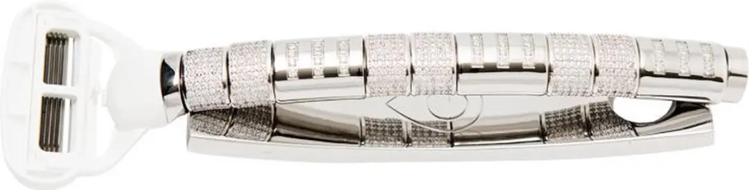 GLADDERR Zirkonia White 3 Line Jewel Scheermes
