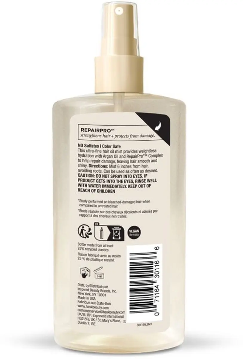 Hask Weightless Repair Hair Oil Mist 120ml