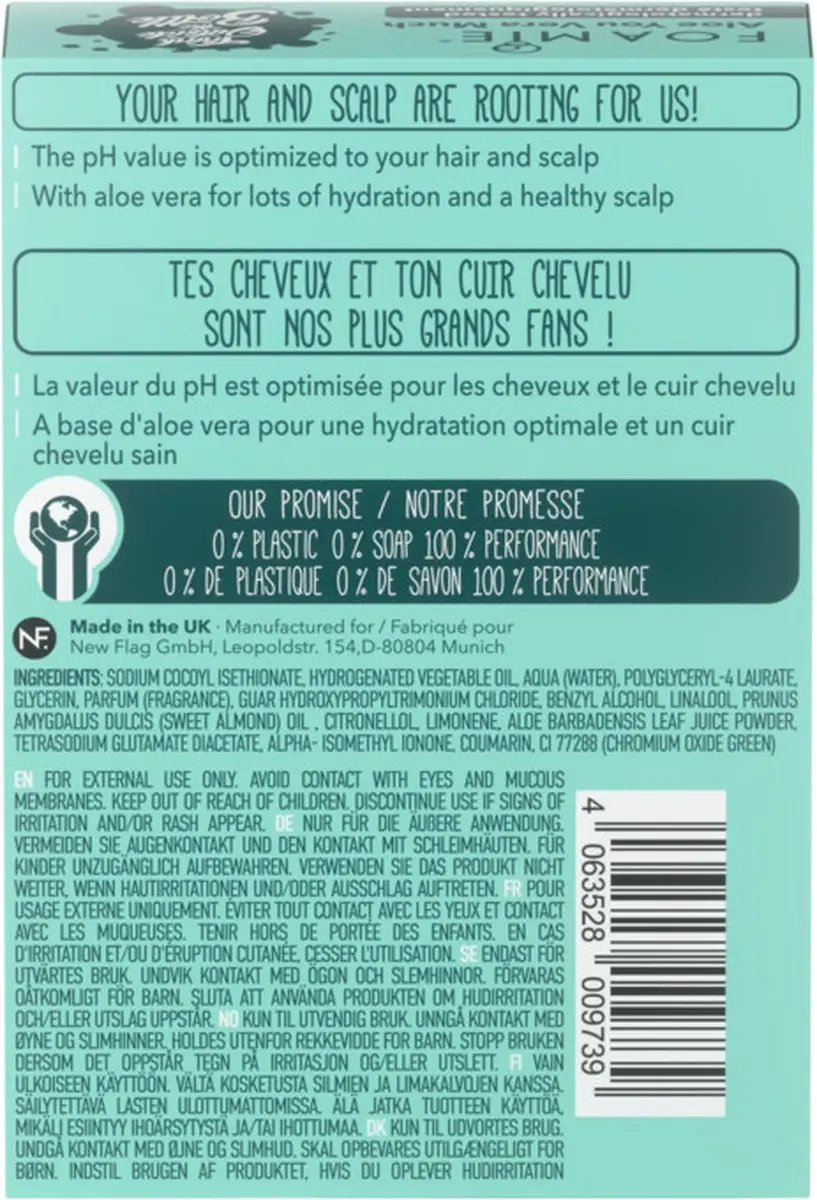 Foamie Shampoo Bar Aloe You Vera Much - Droog Haar 80g
