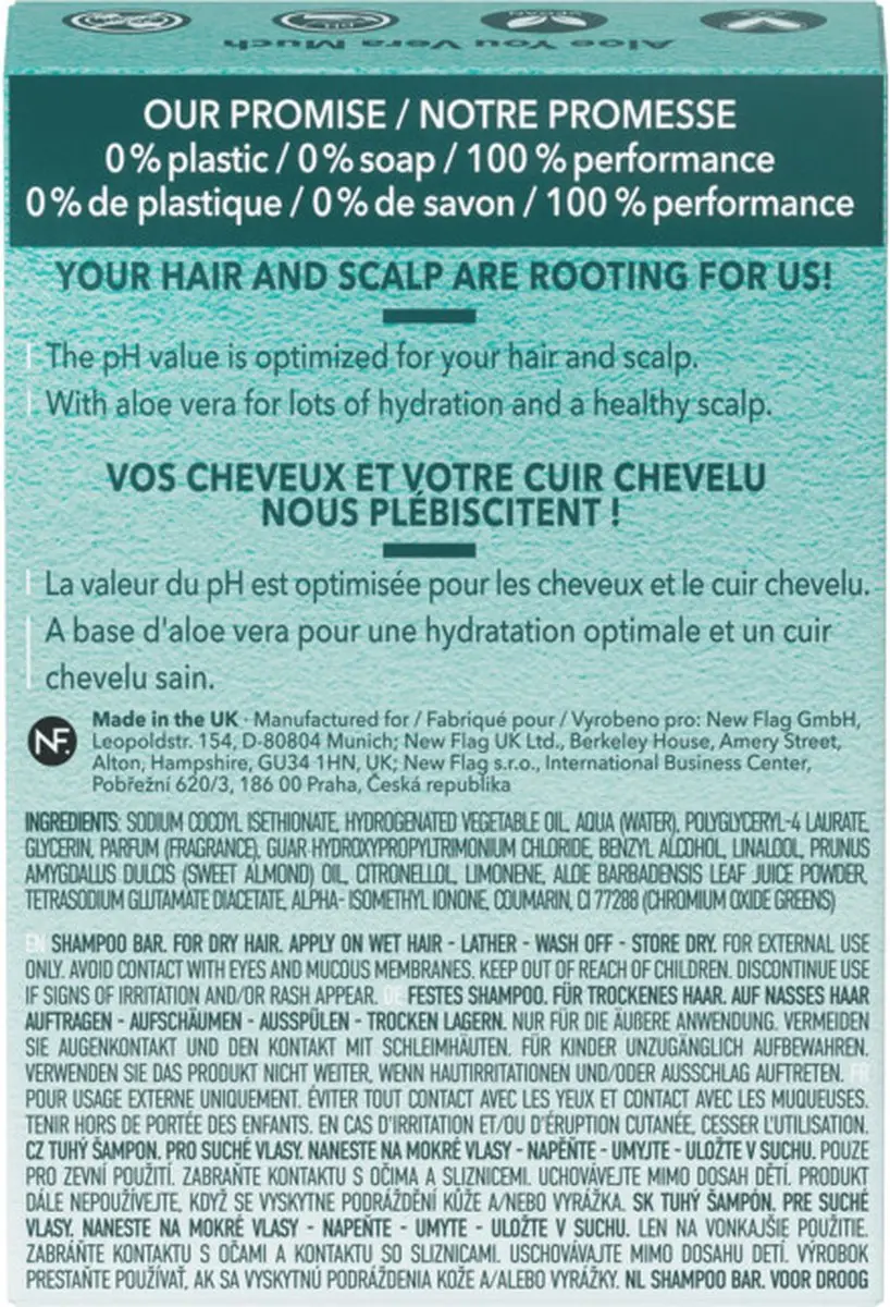 Foamie Shampoo Bar Aloe You Vera Much - Droog Haar 80g