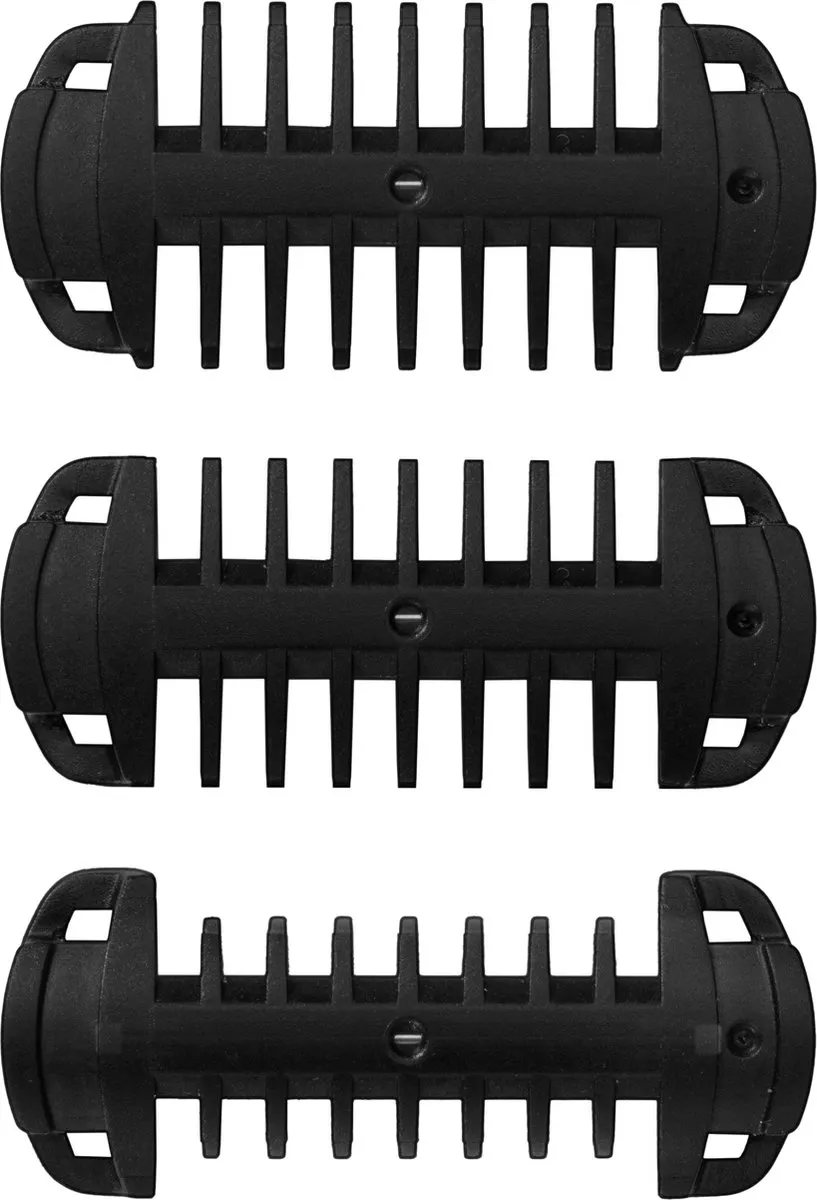 Babyliss Triple S T880E Baardtrimmer - Draadloos - 3 Opzetkammen - Zwart/Zilver - afbeelding 6 van 6