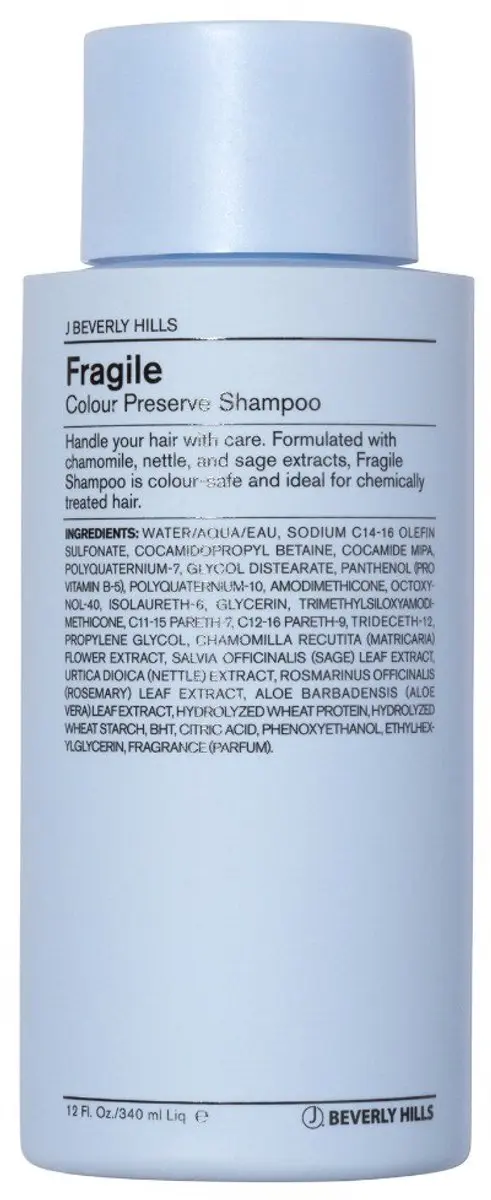 J Beverly Hills Blue Fragile Shampoo 340ml