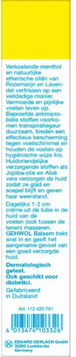 Gehwol Voetbalsem Normale Huid 125ml