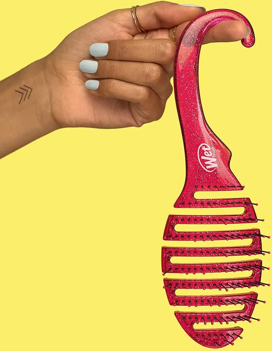 The Wet Brush Original Detangler - Glitter Paars