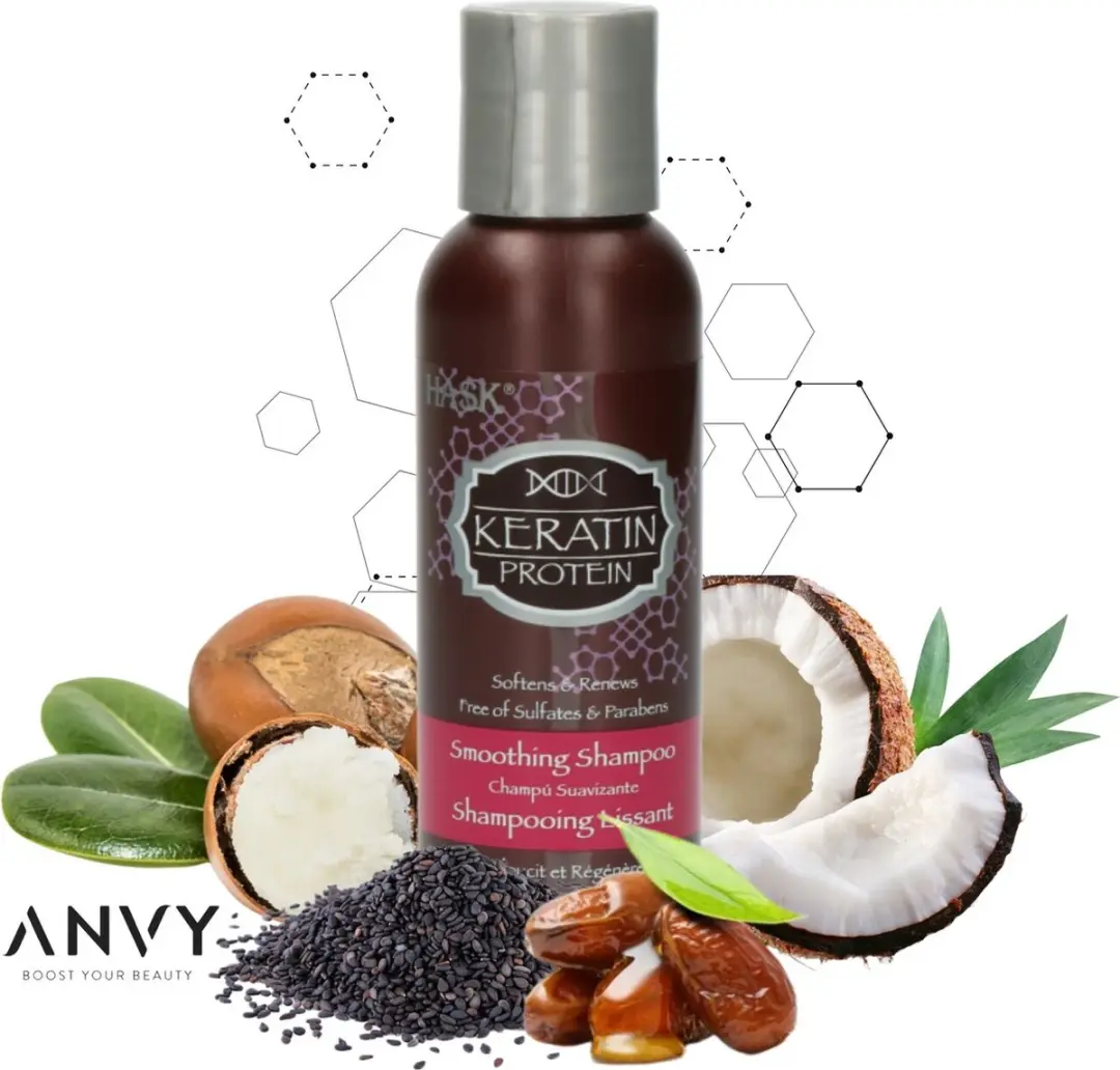 Hask Keratin Protein Smoothing Shampoo 98ml