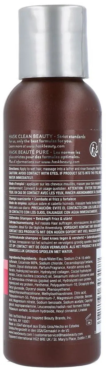 Hask Keratin Protein Smoothing Shampoo 98ml