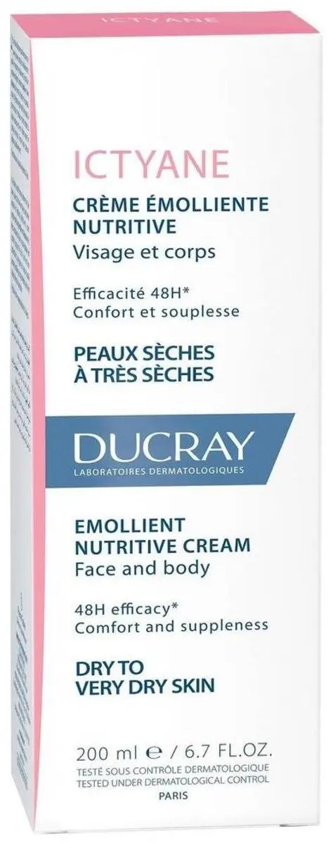 Ducray Ictyane Crème Emoliente Nutritiva 200ml