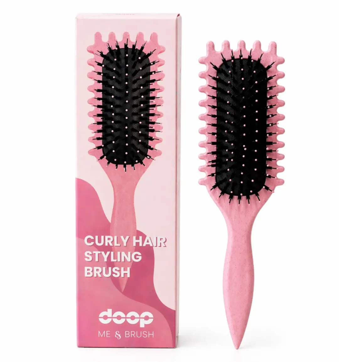 Doop Me & Brush Krullenborstel Roze