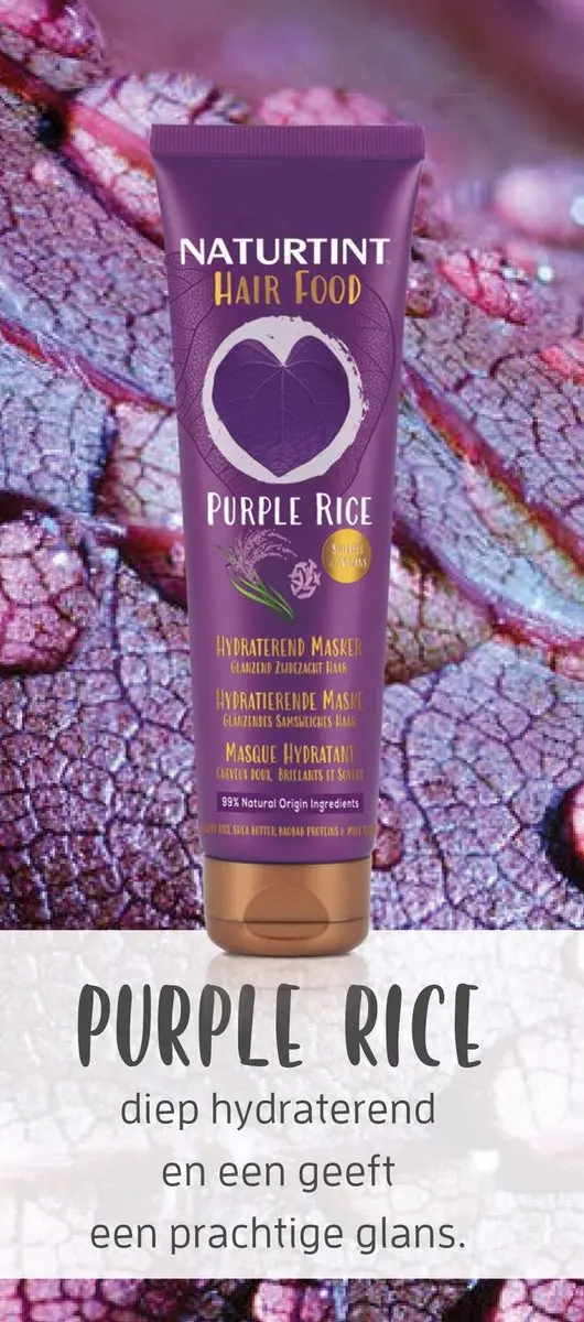 Naturtint Purple Rice Hair Food Haarmasker 150ml - Vegan