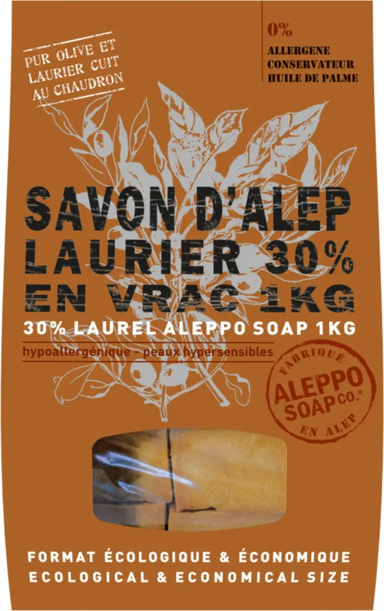 Aleppo Soap Co Zeep 30% Laurier 1 kg