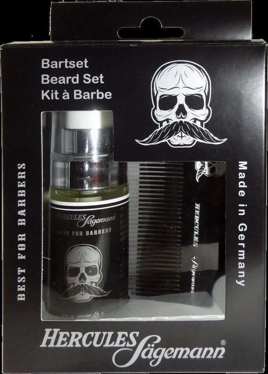 Hercules Sägemann Baardset - Baardolie & Kam Zwart