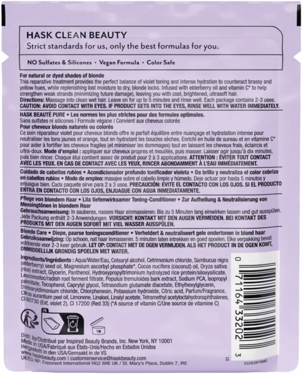 Hask Blonde Care Kleurherstel Conditioner 50g