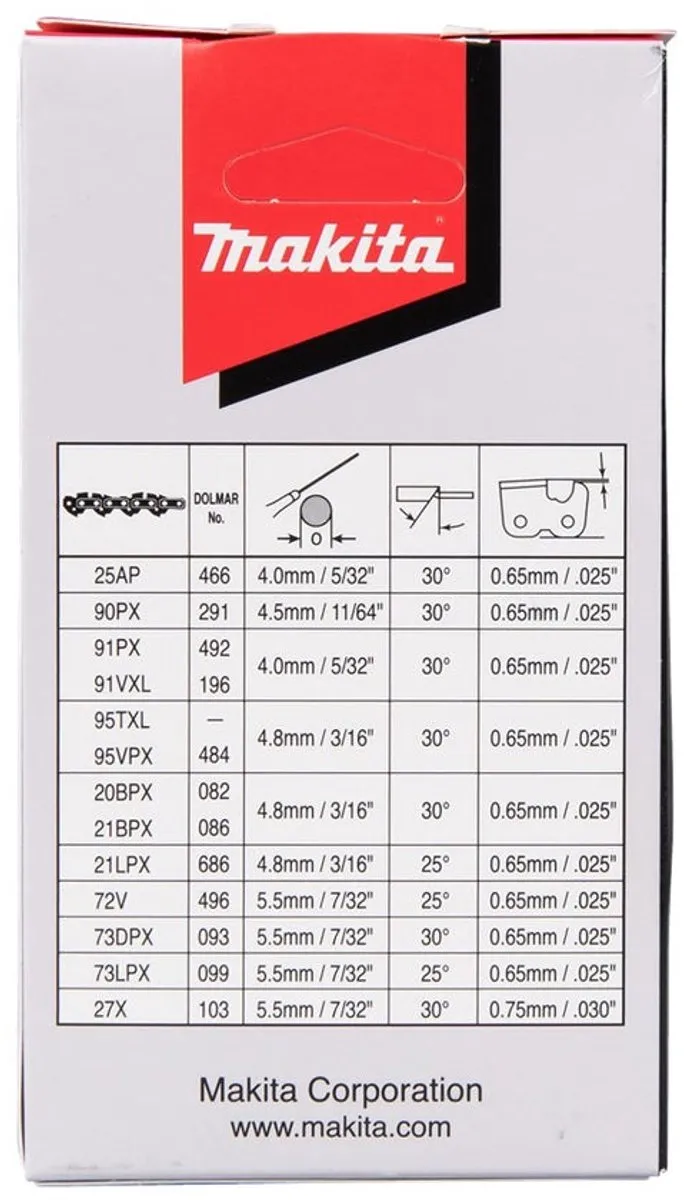 Makita 191H51-3 Zaagketting 45cm 1,5mm 3/8"