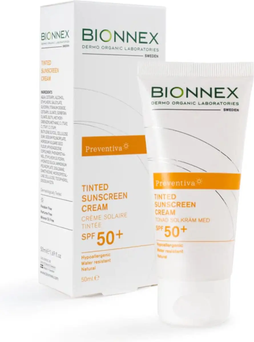 Bionnex Preventiva Getinte Zonnebrandcrème SPF 50+ 50ml