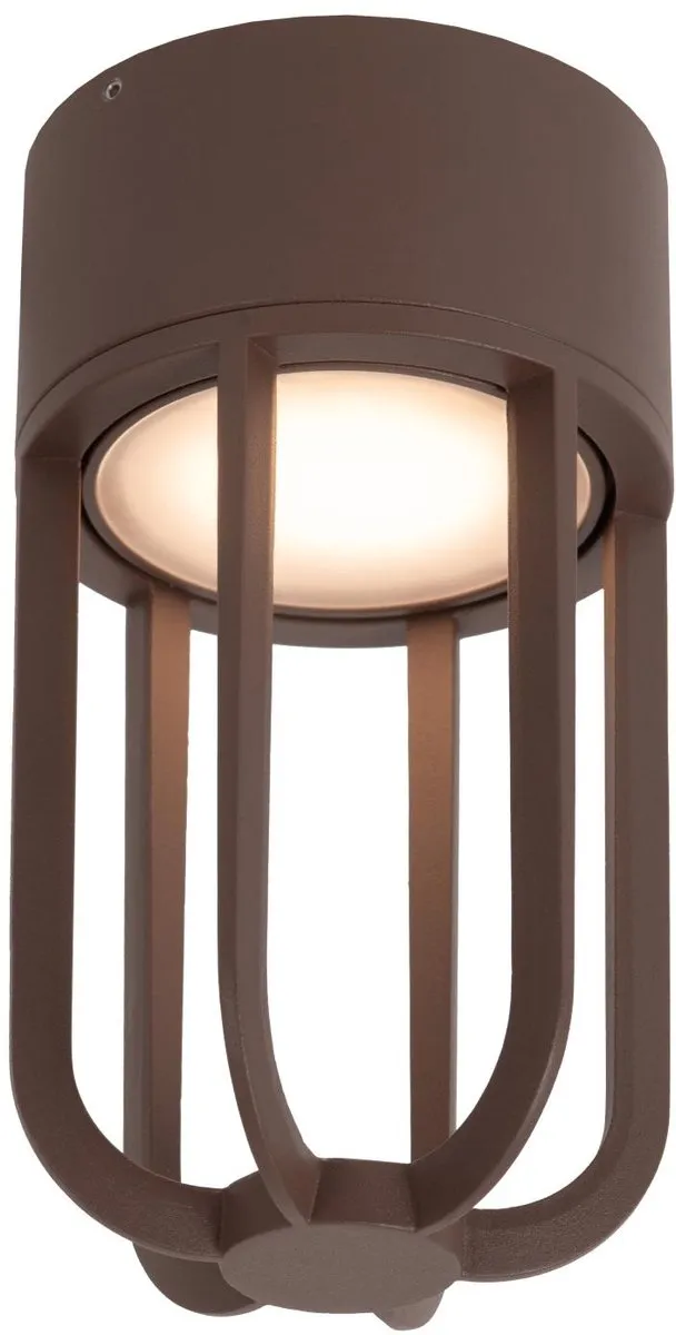 Lucide WELLS Plafonnière Ø10cm LED 8W 2700K - Roestbruin