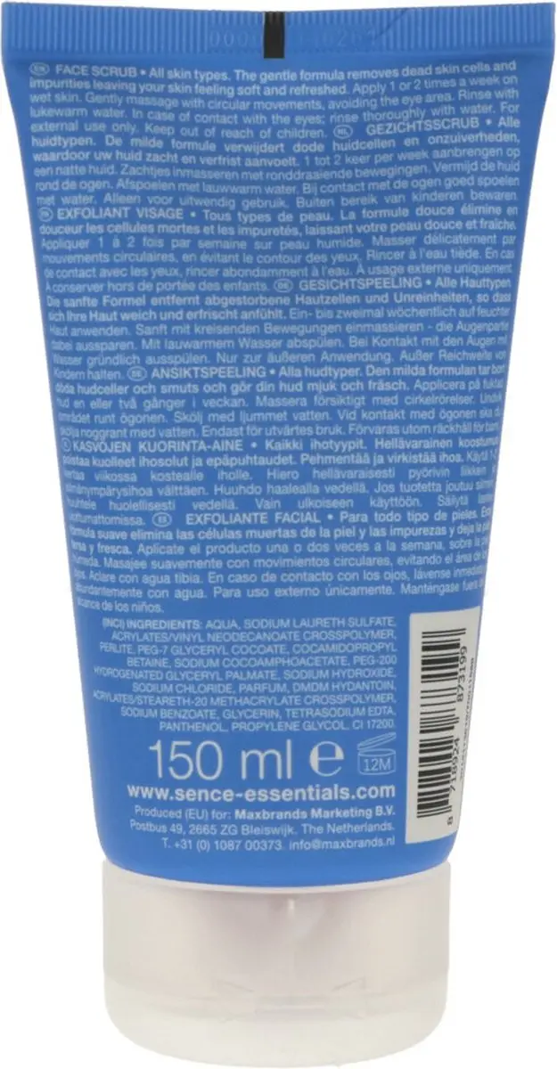 Sence Gezichtsscrub Hydro Shock 150ml - 12 Stuks
