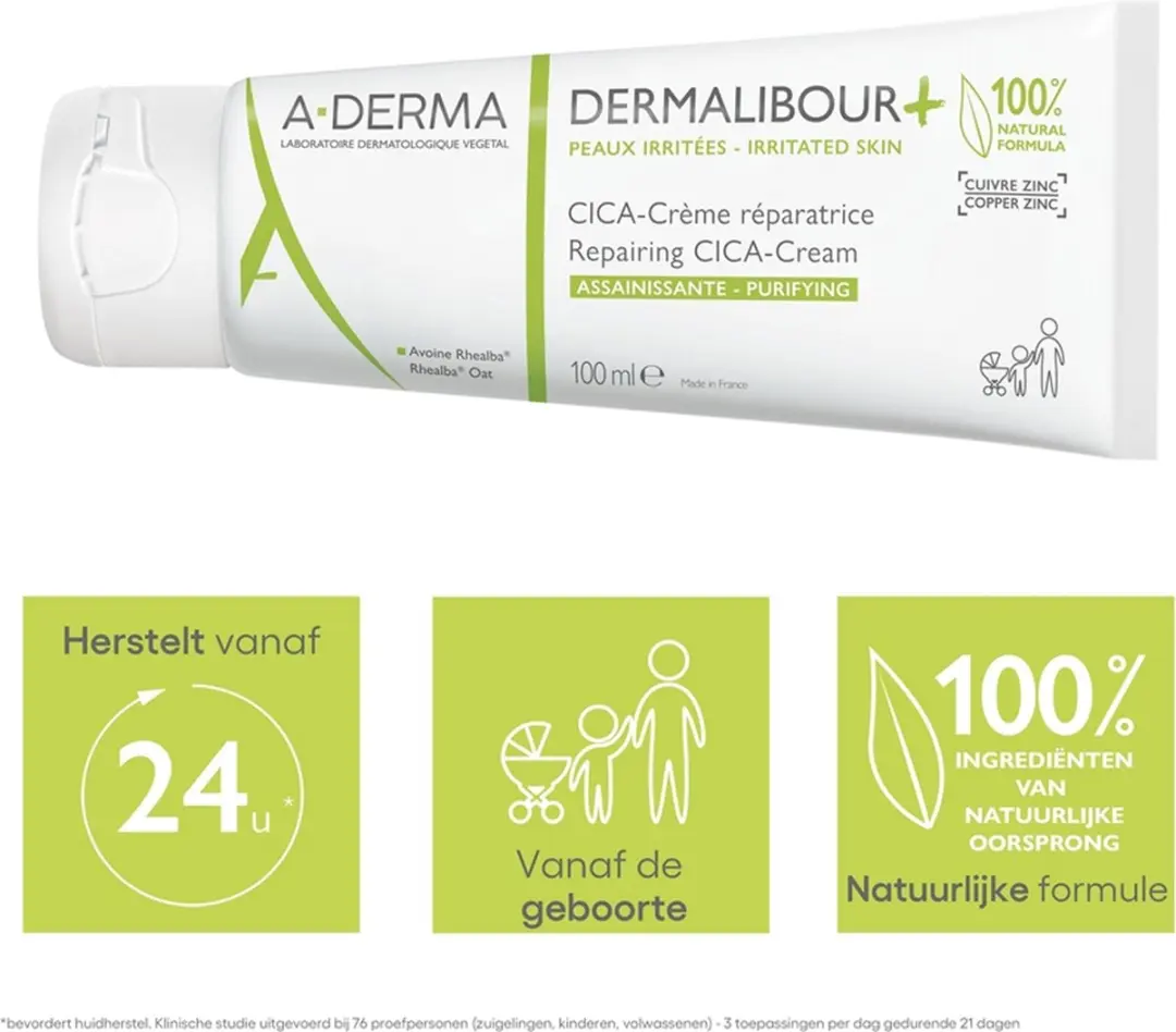 A-Derma Dermalibour+ Cica Crème Réparatrice 100ml